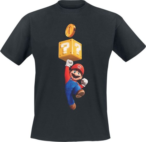 Super Mario Get The Coin! Tričko černá