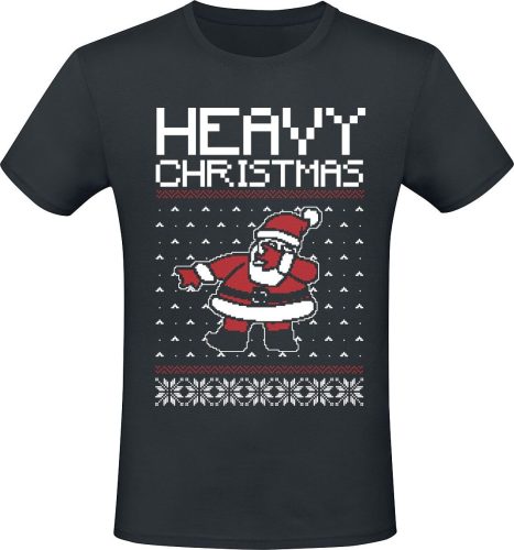 Sprüche Heavy Christmas Tričko černá