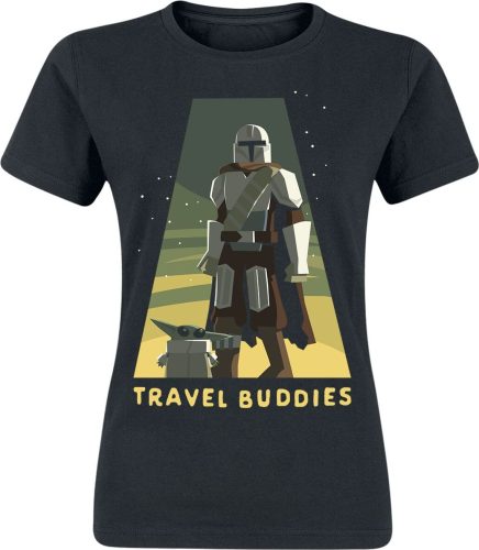 Star Wars The Mandalorian - Travel Buddies Dámské tričko černá