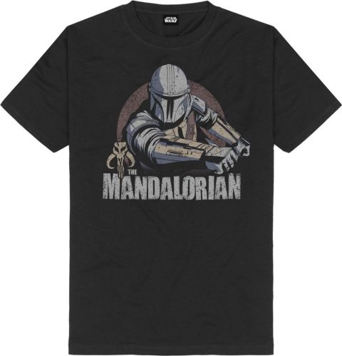 Star Wars The Mandalorian - Mando Badge Tričko černá