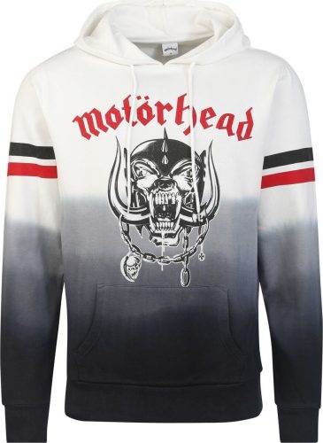 Motörhead England Dip Dye Mikina s kapucí bílá/cerná