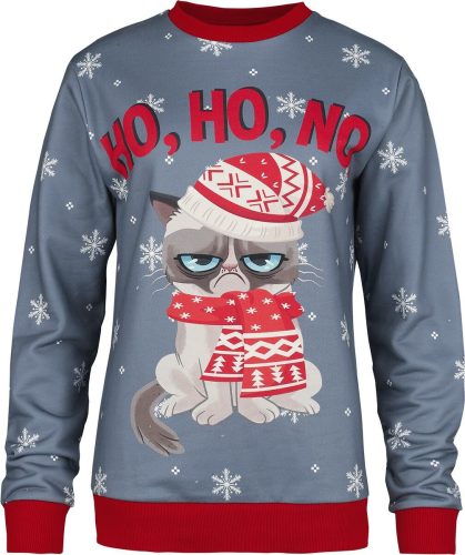 Grumpy Cat Grumpy Christmas - No No No Dámská mikina vícebarevný