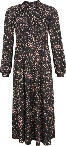 QED London Shirred Bust Ditsy Floral Shirt Midi Dress Šaty vícebarevný