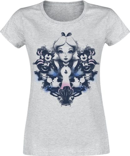 Alice in Wonderland Rorschach Dámské tričko šedá