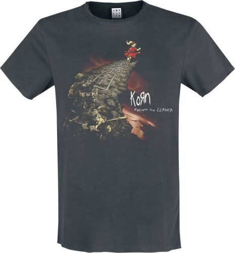 Korn Amplified Collection - Follow The Leader Tričko charcoal