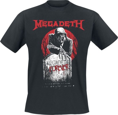 Megadeth Tombstone Vic Tričko černá