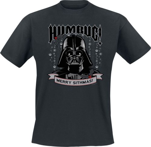 Star Wars Christmas - Darth Vader Humbug Tričko černá