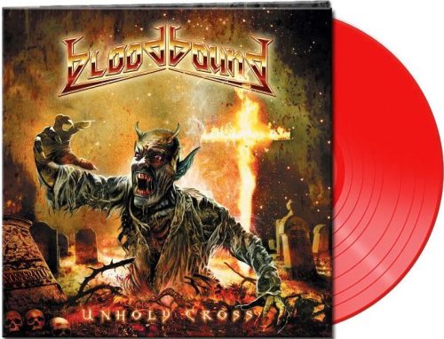 Bloodbound Unholy cross LP červená