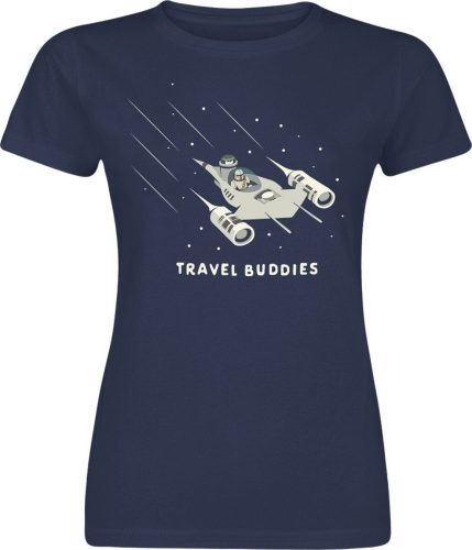 Star Wars The Mandalorian - Travel Buddies Dámské tričko modrá