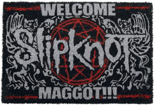 Slipknot Welcome Maggot Rohožka cerná/bílá/cervená