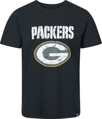 Recovered Clothing NFL Packers Logo Tričko černá