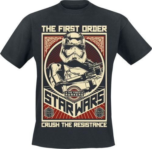 Star Wars Stormtrooper - Crush The Resistance Tričko černá