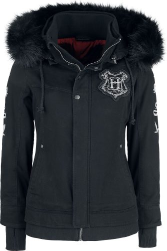 Harry Potter Hogwarts Crest Dámská zimní bunda černá