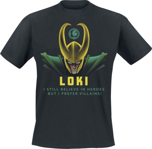 Loki Villains Tričko černá