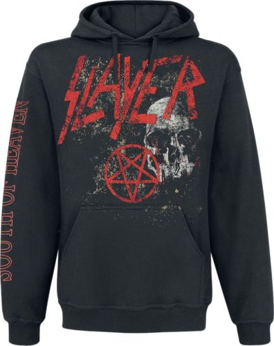 Slayer Skull Mikina s kapucí černá