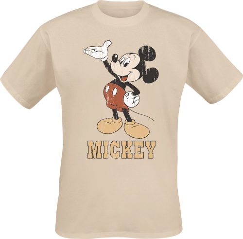 Mickey & Minnie Mouse SUPACULT - Mickey Mouse Raised Hand Tričko písková