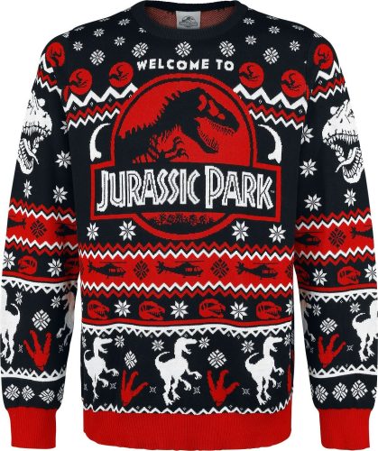 Jurassic Park Logo Pletený svetr vícebarevný