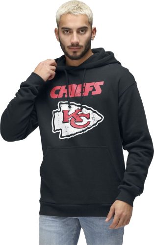 Recovered Clothing NFL Chiefs Logo Mikina s kapucí černá