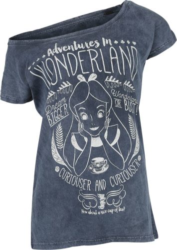Alice in Wonderland Adventures In Wonderland Dámské tričko modrá