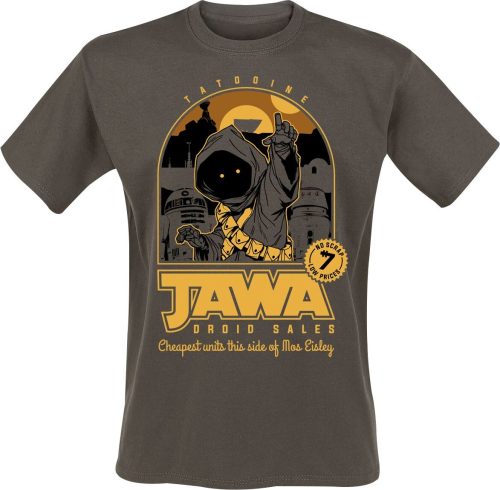 Star Wars Tatooine Jawa Droid Sales Tričko hnědá