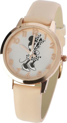 Mickey & Minnie Mouse Minnie Náramkové hodinky světle růžová