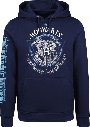 Harry Potter Blue Hogwarts Mikina s kapucí námořnická modrá