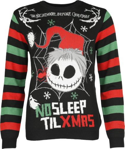 The Nightmare Before Christmas No Sleep Til XMas Pletený svetr vícebarevný