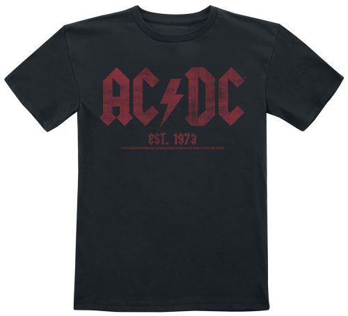 AC/DC Est. 1973 detské tricko černá
