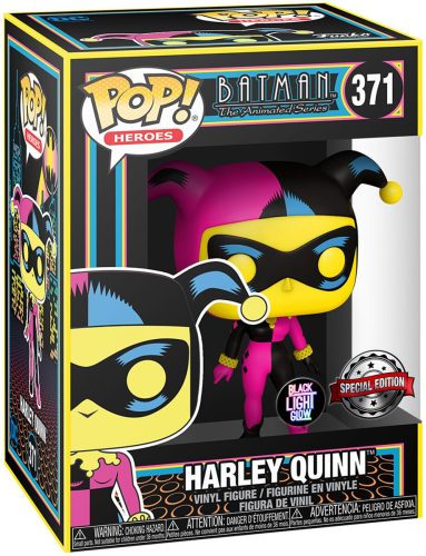 Harley Quinn Vinylová figurka č.371 Harley Quinn (black light) Sberatelská postava standard