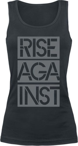 Rise Against Stacked Ghost Notes Stencil Dámský top černá