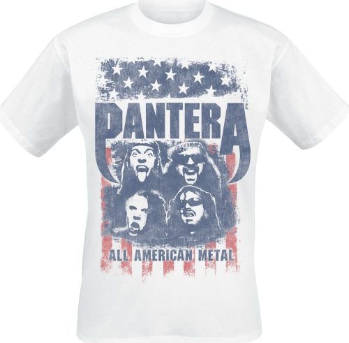Pantera All American Metal Tričko bílá