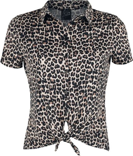 Pussy Deluxe Krátka blúzka Leo Halenka leopardí