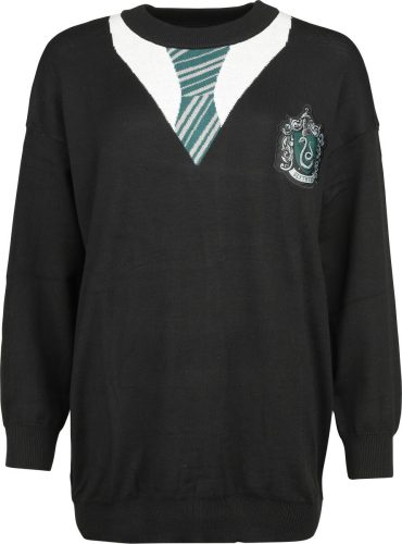 Harry Potter Slytherin Pletený svetr černá