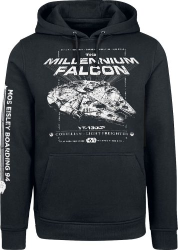 Star Wars Millennium Falcon - Light Falcon Freigther Mikina s kapucí černá