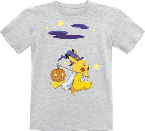 Pokémon Kids - Pikachu - Halloween detské tricko šedá
