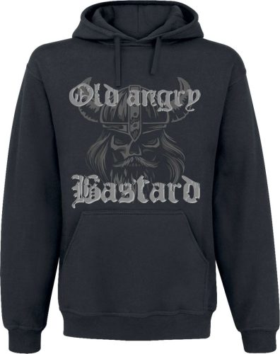 Sprüche Old Angry Bastard Mikina s kapucí černá