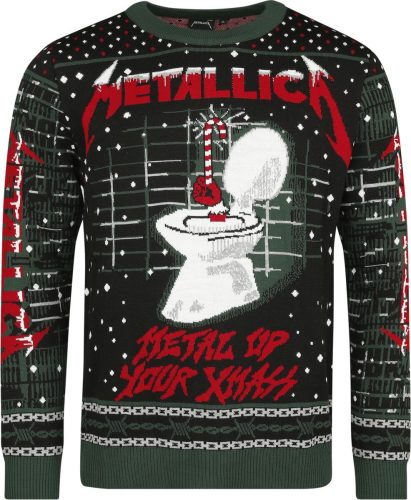 Metallica Christmas 2023 (Metal Up Your Ass) Pletený svetr vícebarevný