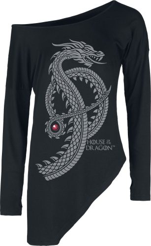 Game Of Thrones House Of The Dragon - Fear The Dragon Dámské tričko s dlouhými rukávy černá
