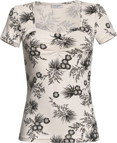 Vive Maria Tričko Hawaii Summer Dámské tričko krémová/cerná