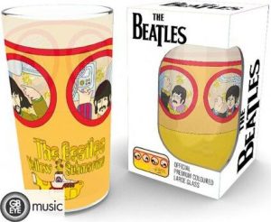The Beatles Yellow Sub Portholes sklenicka transparentní