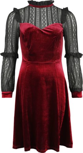 Hell Bunny Bonnie Dress Šaty cerná/cervená