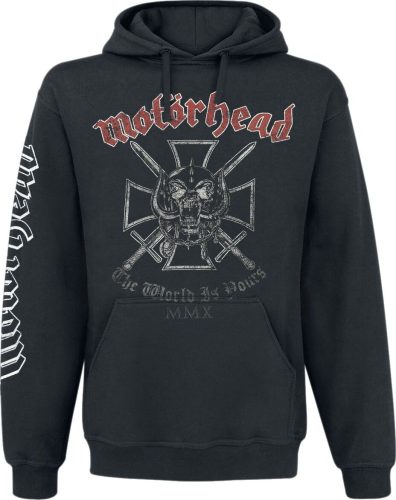 Motörhead Iron Cross Mikina s kapucí černá