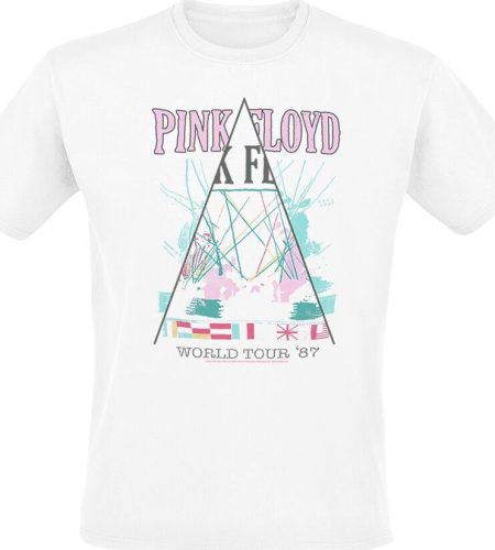 Pink Floyd Split World Tour Tričko bílá