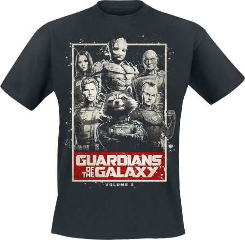 Strážci galaxie Vol. 3 - The Guardians Tričko černá