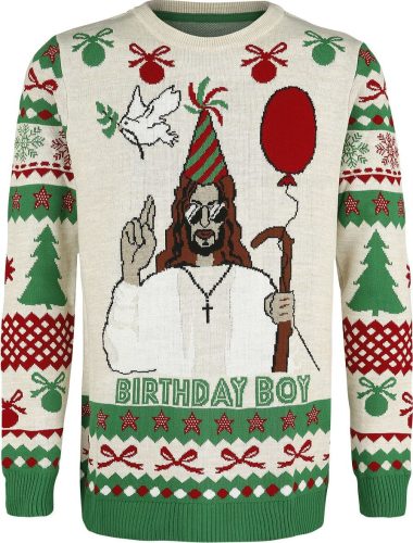 Ugly Christmas Sweater Birthday Boy Pletený svetr vícebarevný