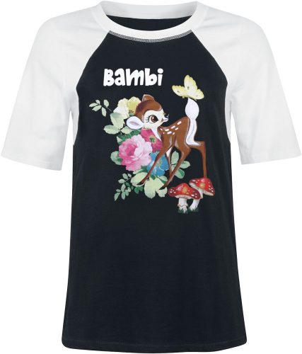 Bambi Flowers Dámské tričko černá