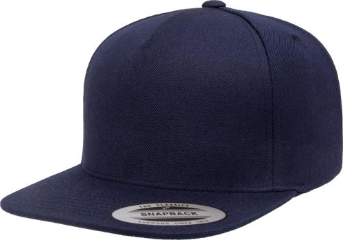 Flexfit Premium 5-Panel Snapback Cap kšiltovka námořnická modrá