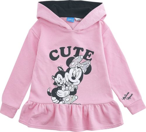 Mickey & Minnie Mouse Kids - Minnie Mouse detská mikina s kapucí světle růžová