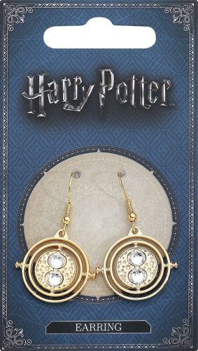 Harry Potter Hermione's Time Turner sada náušnic zlatá