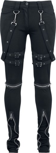Gothicana by EMP Megan Dámské kalhoty černá